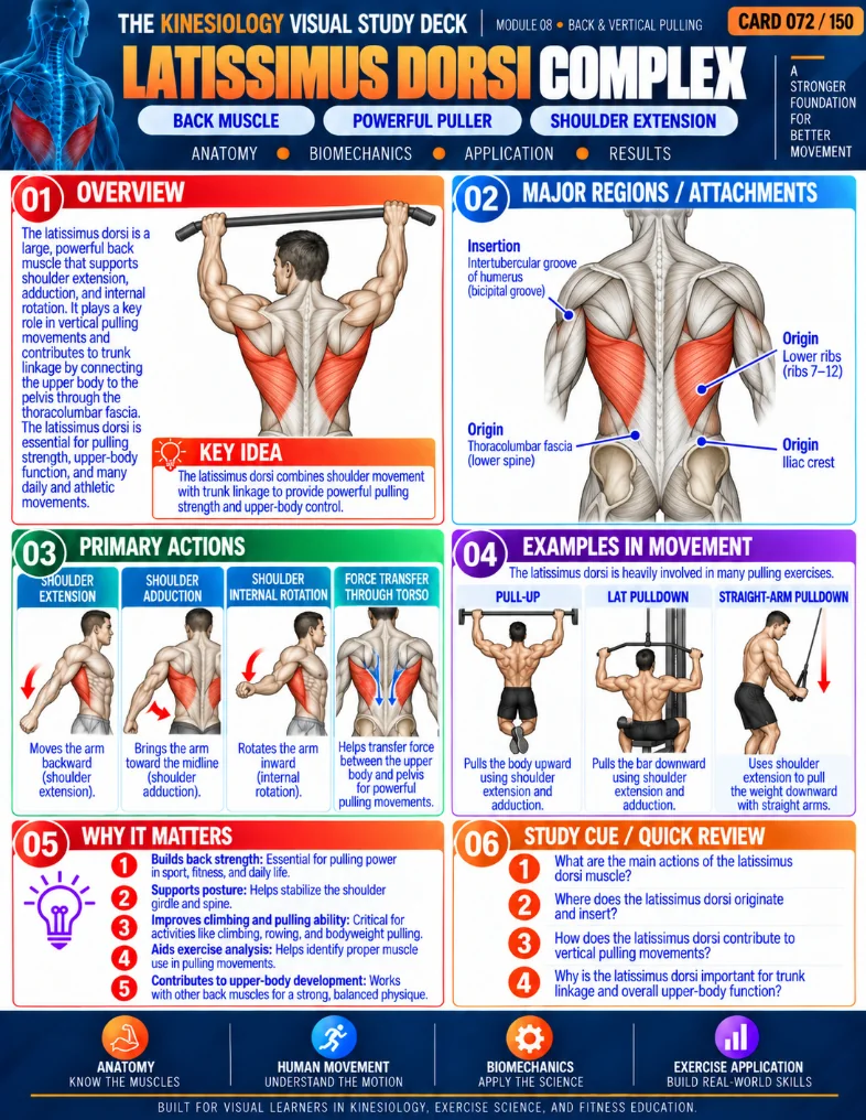 Kinesiology visual study card 5